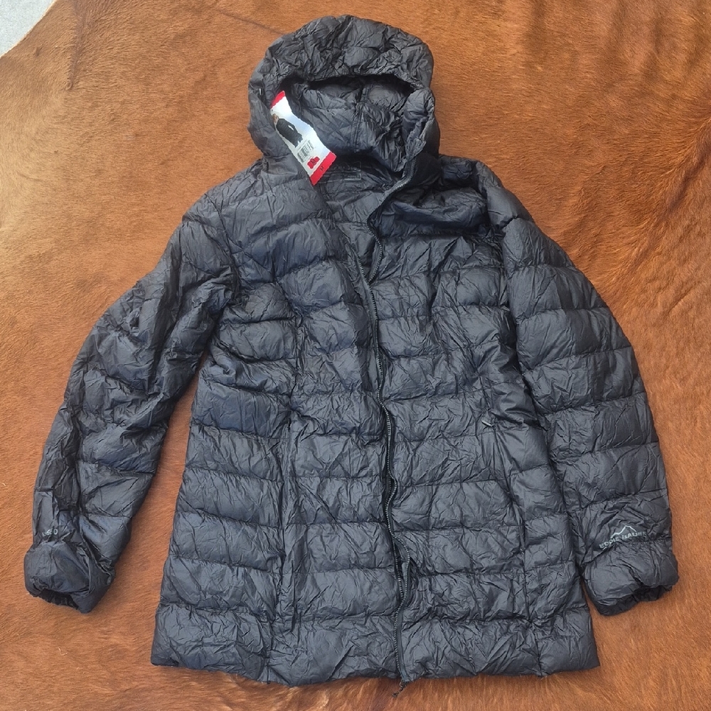 Eddie Bauer Free Country Charcoal Hooded Jacket. Size M